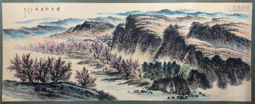 A Zhao wangyun's landscape painting(without frame)