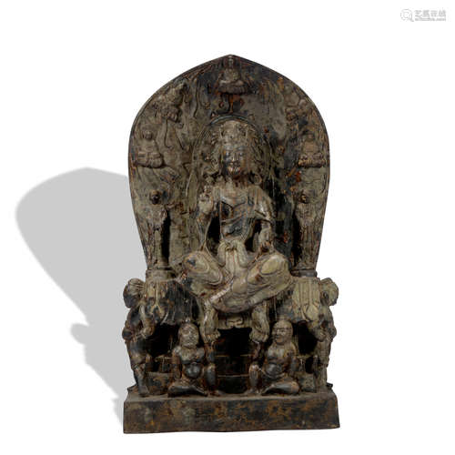 A bronze buddha