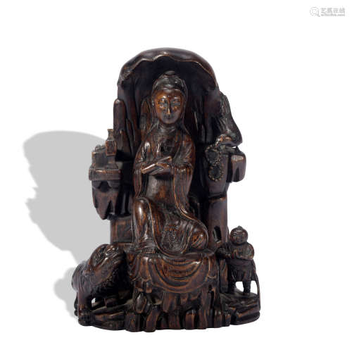 A eaglewood statue of Guanyin