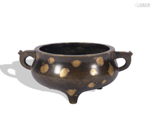 A bronze censer