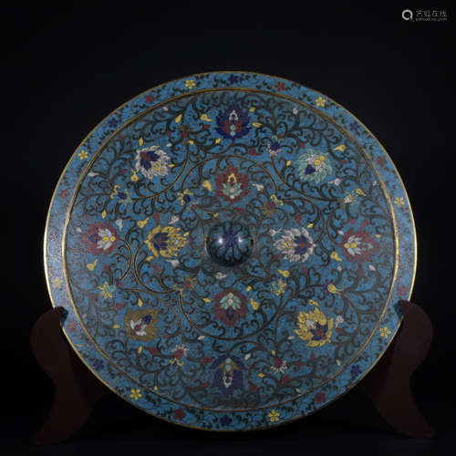 A Cloisonne enamel dish