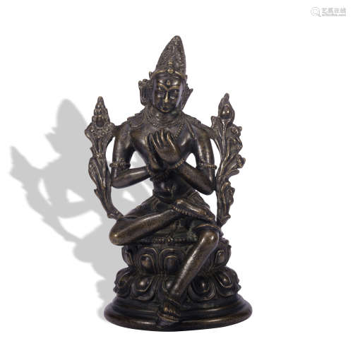 A bronze buddha