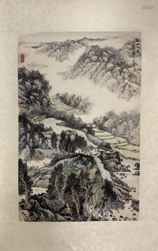 A Song wenzhi's landscape painting(without frame)
