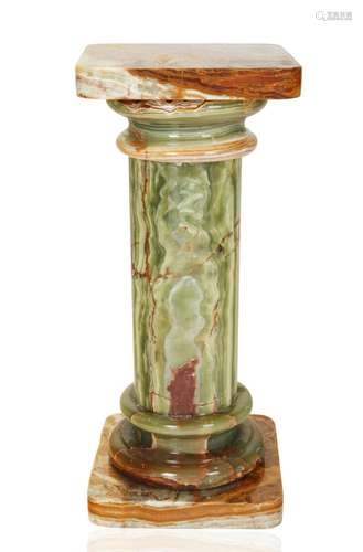 GREEN ONYX CLASSICAL COLUMN PEDESTAL