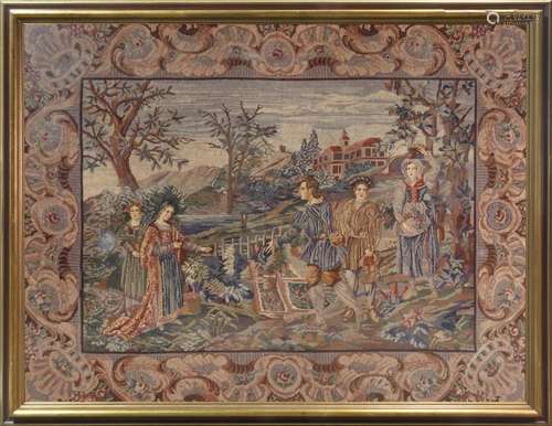 FLEMISH VERDURE 'GARDEN' TAPESTRY, EARLY 19TH CENT...