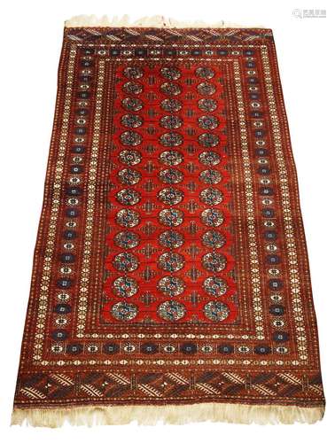 VINTAGE 6 1/2' X 10 1/4' BOKHARA KILIM RUG