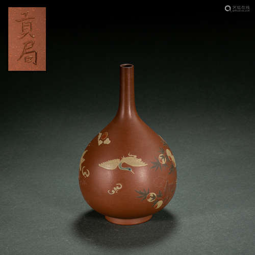 CHINESE PURPLE CLAY BOTTLE