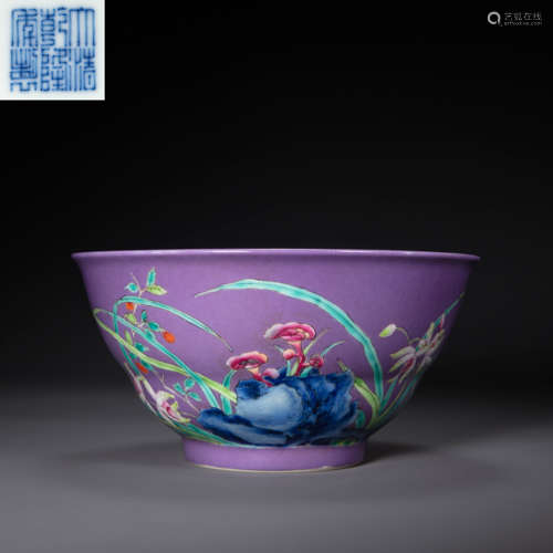 CHINESE FAMILLE ROSE PORCELAIN BOWL, QIANLONG PERIOD, QING D...