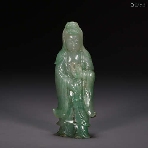 CHINESE JADE GUANYIN, QING DYNASTY