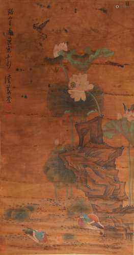 CHINESE PAINTING AND CALLIGRAPHY BY CHEN HONGSHOU, MING DYNA...