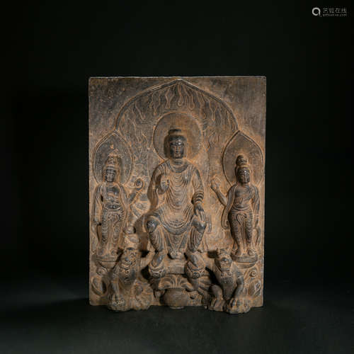 CHINESE STONE BUDDHA STATUES, TANG DYNASTY