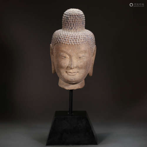 CHINESE STONE BUDDHA STATUES, NORTHERN WEI DYNASTY