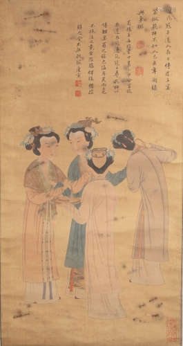 CHINESE PAINTING AND CALLIGRAPHY BY TANG YIN, MING DYNASTY
