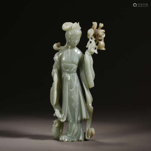Qing Dynasty Emerald Maid