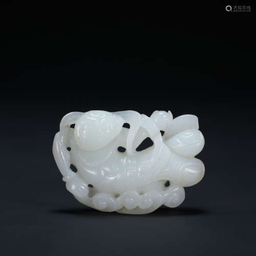 CHINESE HETIAN WHITE JADE FLYING, SONG DYNASTY