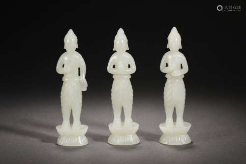 Han Dynasty Hetian Jade The Three Sages of the West