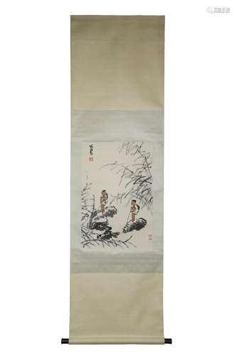 Chinese Ink Painting-Li Keran's Figure