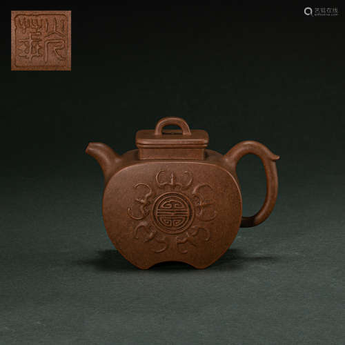 CHINESE ZISHA POT MADE BY GUANGHUA, REPUBLIC OF CHINA