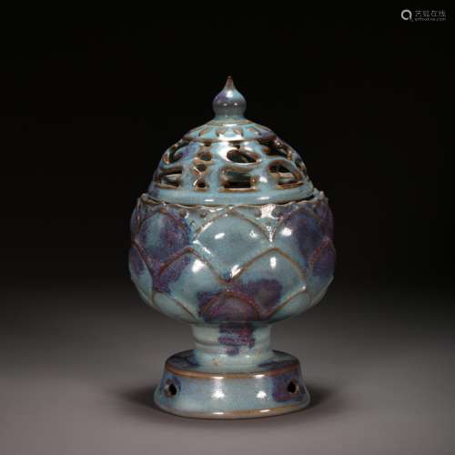 CHINESE JUN WARE INCENSE BURNER, TANG DYNASTY