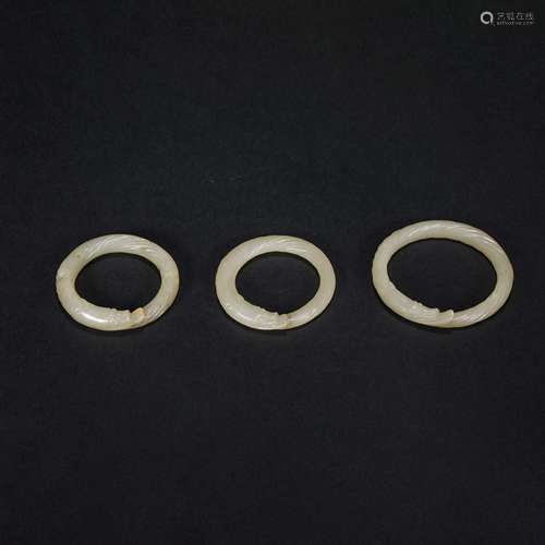 Hetian Jade Brushed Ring