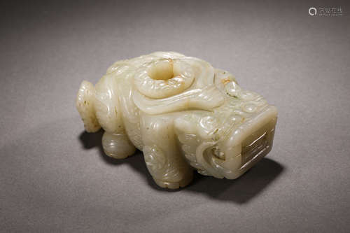 Han dynasty Hetian jade beast