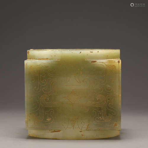 Hetian jade beast pattern