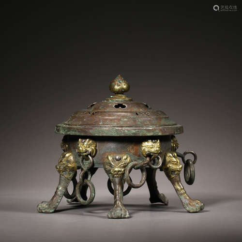 Bronze gilt aromatherapy burner