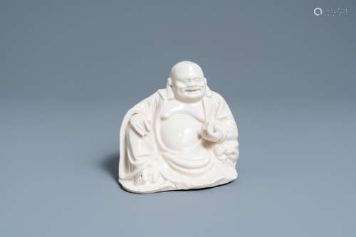 A CHINESE DEHUA BLANC DE CHINE FIGURE OF BUDDHA, 18/19TH C.