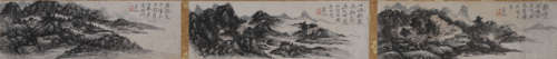 A Chinese landscape painting, Huang Binhong mark