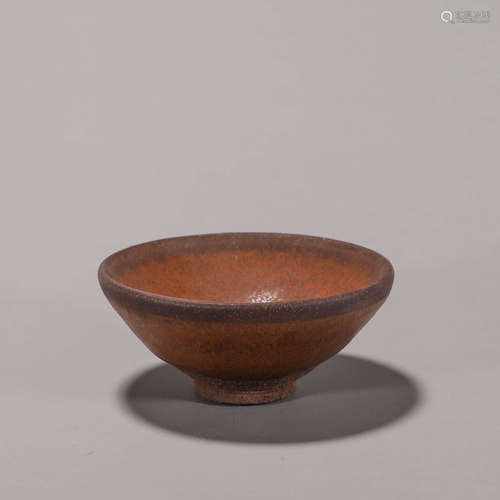 A Jian kiln red glazed porcelain cup