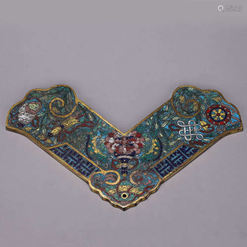 The eight treasures patterned cloisonne qing