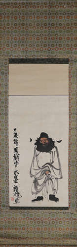 A Chinese figure painting, Li Keran mark