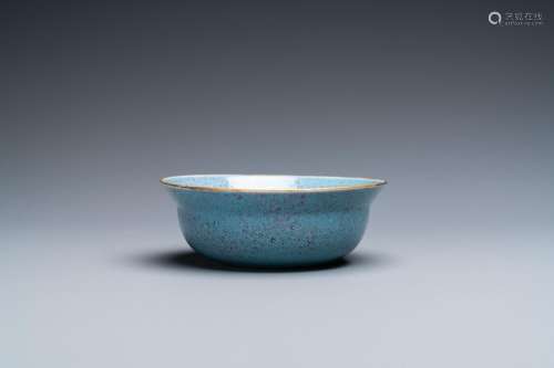 A CHINESE ROBIN'S EGG-GLAZED BOWL, 18/19TH C.