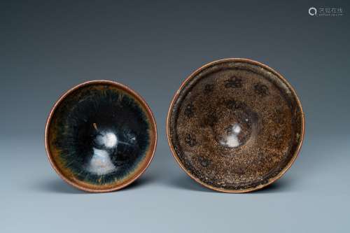 A CHINESE 'JIZHOU' BOWL AND A HARE'S FUR BOWL...