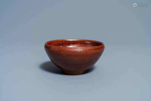 A CHINESE PERSIMMON-GLAZED BOWL, SONG OR LATER