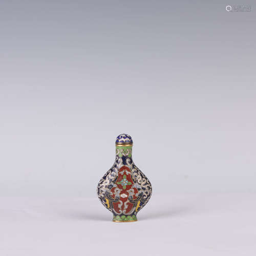 Cloisonné Enamel Phoenix Snuff Bottle