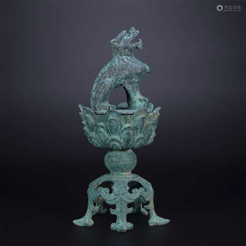 Bronze Beast Incense Burner