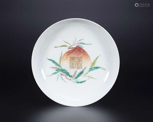 18th century, Longevity porcelain plate