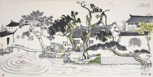 Wu Guanzhong, Chinese painting of Homes