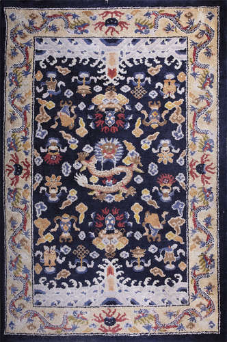 18th century, Bo Gu pattern  carpet