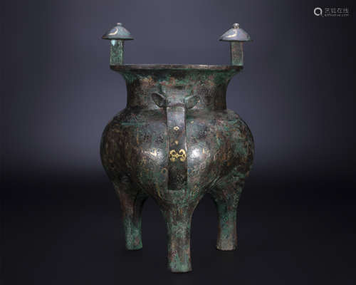 Bronze Tripod Pot