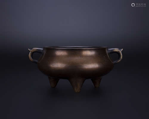 18th century, Bronze  Censer