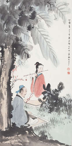 Fu Baoshi, Chinese painting of Landscape Figures