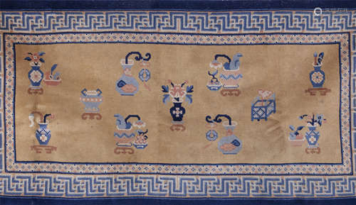 18th century, Bo Gu pattern  carpet