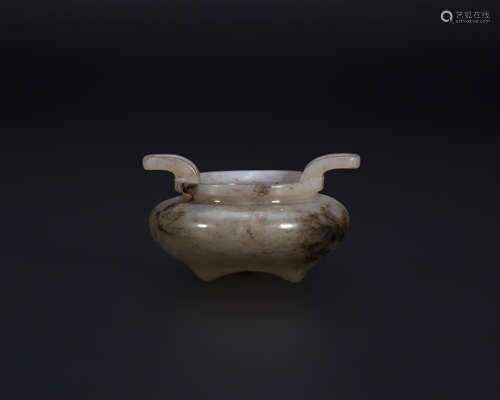 18th century, Jade tripod censer