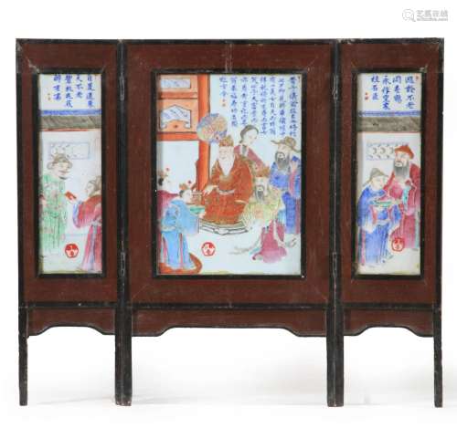 19th C. Chinese Enameled Porcelain Plaques