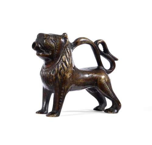 A BRONZE AQUAMANILE, 17TH OR 18TH CENTURY