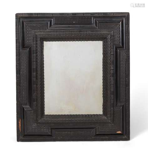 Y A CONTINENTAL EBONY WALL MIRROR, PROBABLY FLEMISH