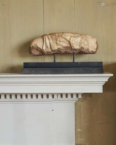 A ROMAN FRAGMENTARY MARBLE BUST, POSSIBLY 1ST CENTURY AD