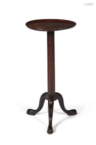 A GEORGE II MAHOGANY CANDLE STAND, CIRCA 1730